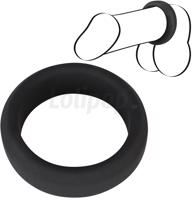 Black Velvet &amp;amp;#45; vastagfalú péniszgyűrű (3,8cm) &amp;amp;#45; fekete