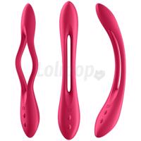 Satisfyer Elastic Joy &amp;amp;#45; akkus, flexibilis párvibrátor (piros)