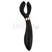 Satisfyer Partner Multifun 3 &amp;amp;#45; akkus, vízálló párvibrátor (fekete)