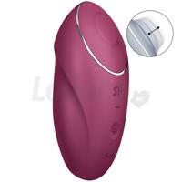 Satisfyer Tap &amp;amp;amp; Climax 1 &amp;amp;#45; 2in1 vibrátor és csiklóizgató (piros)