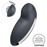 Satisfyer Tap & Climax 2 - 2in1 csiklóizgató és vibrátor (szürke)