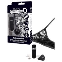 Screaming O MySecret - rádiós vibrációs tanga - fekete (S-L)