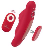 Smile - akkus, rádiós bugyivibrátor (piros)