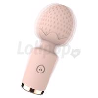 Sunfo Strawberry &amp;amp;#45; vízálló mini masszírozó vibrátor (pink)